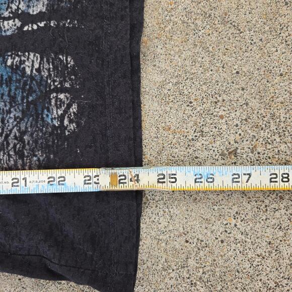 Vtg Y2k MUDD Baroque Tree Nature Scene Graphic Sheer Babydoll Tee Shirt Top Sm - Picture 6 of 6